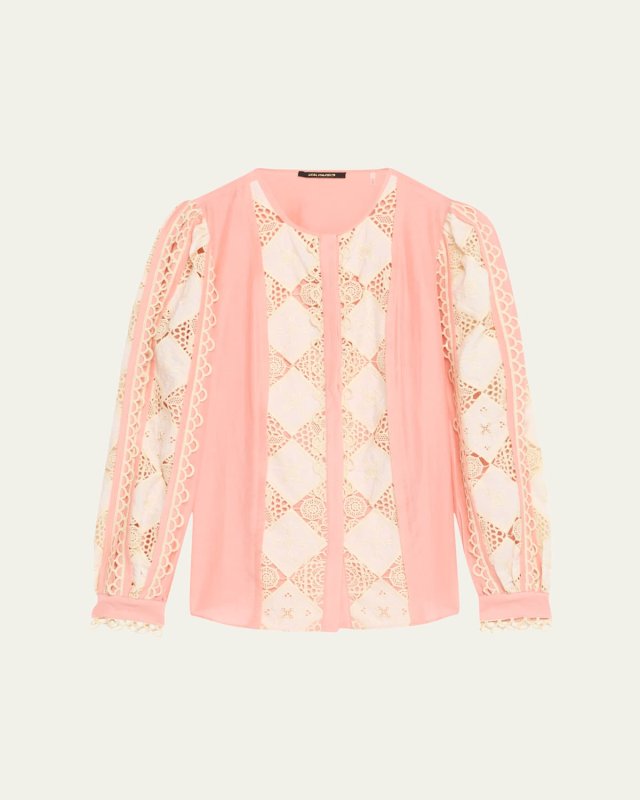 Novi Lace-Embellished Blouse